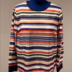 Vince Camuto Striped Blouse ~ Size Large ~ NWOT